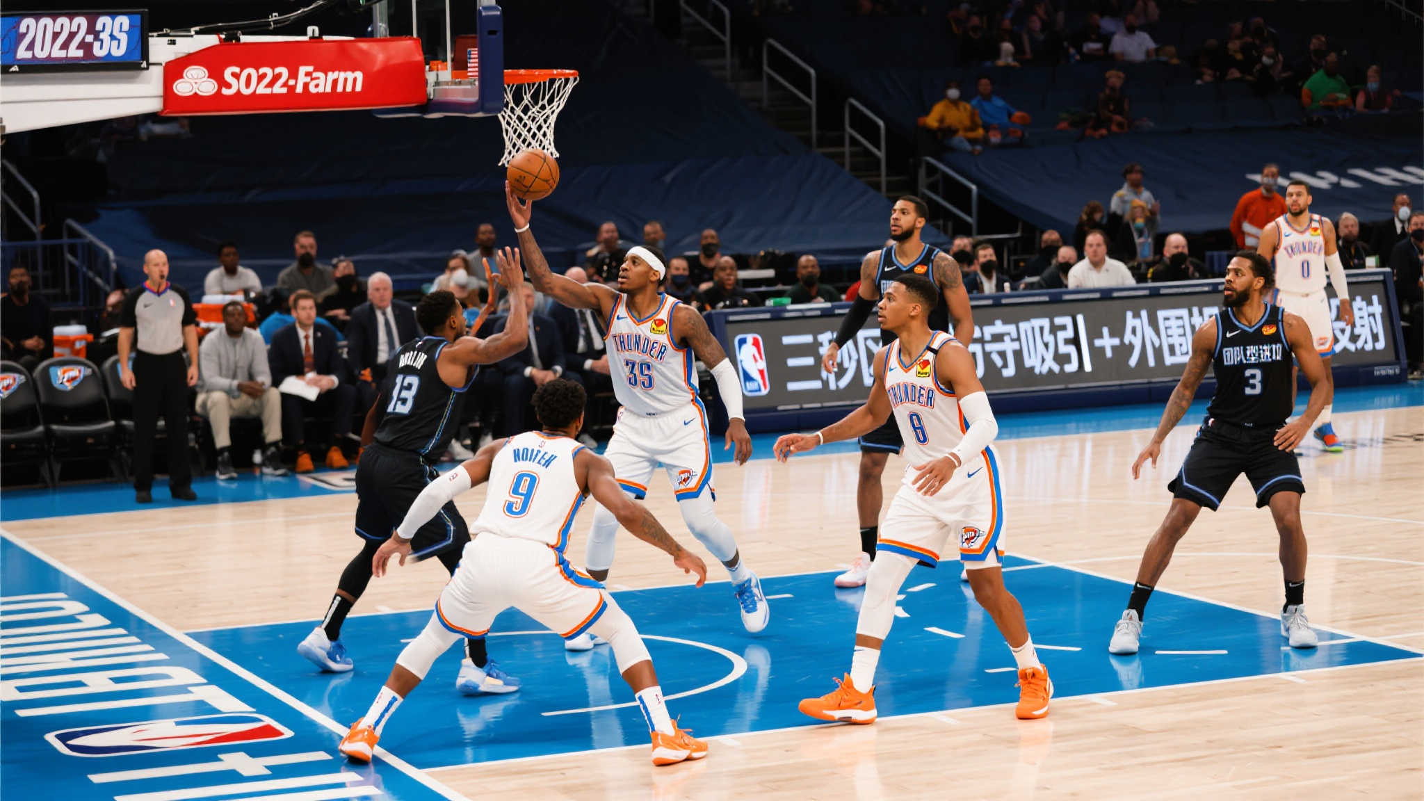 首先，2022-23 NBA常规赛事中，雷霆展现出